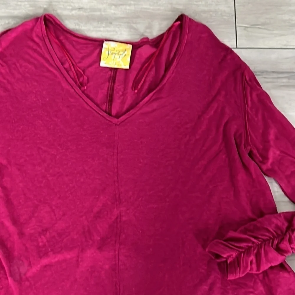 Free People size small hot pink oversized shirt